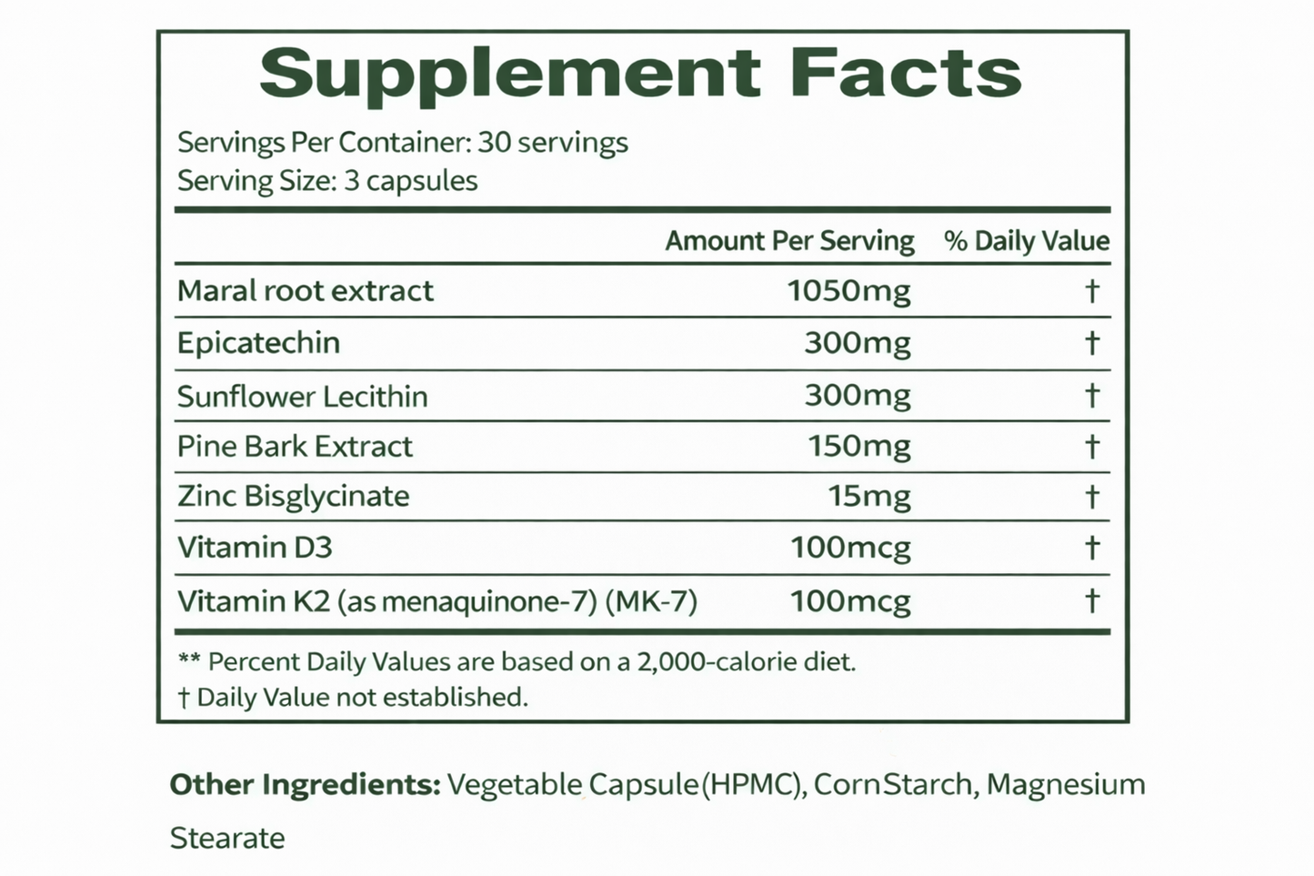 Maral Root Formula